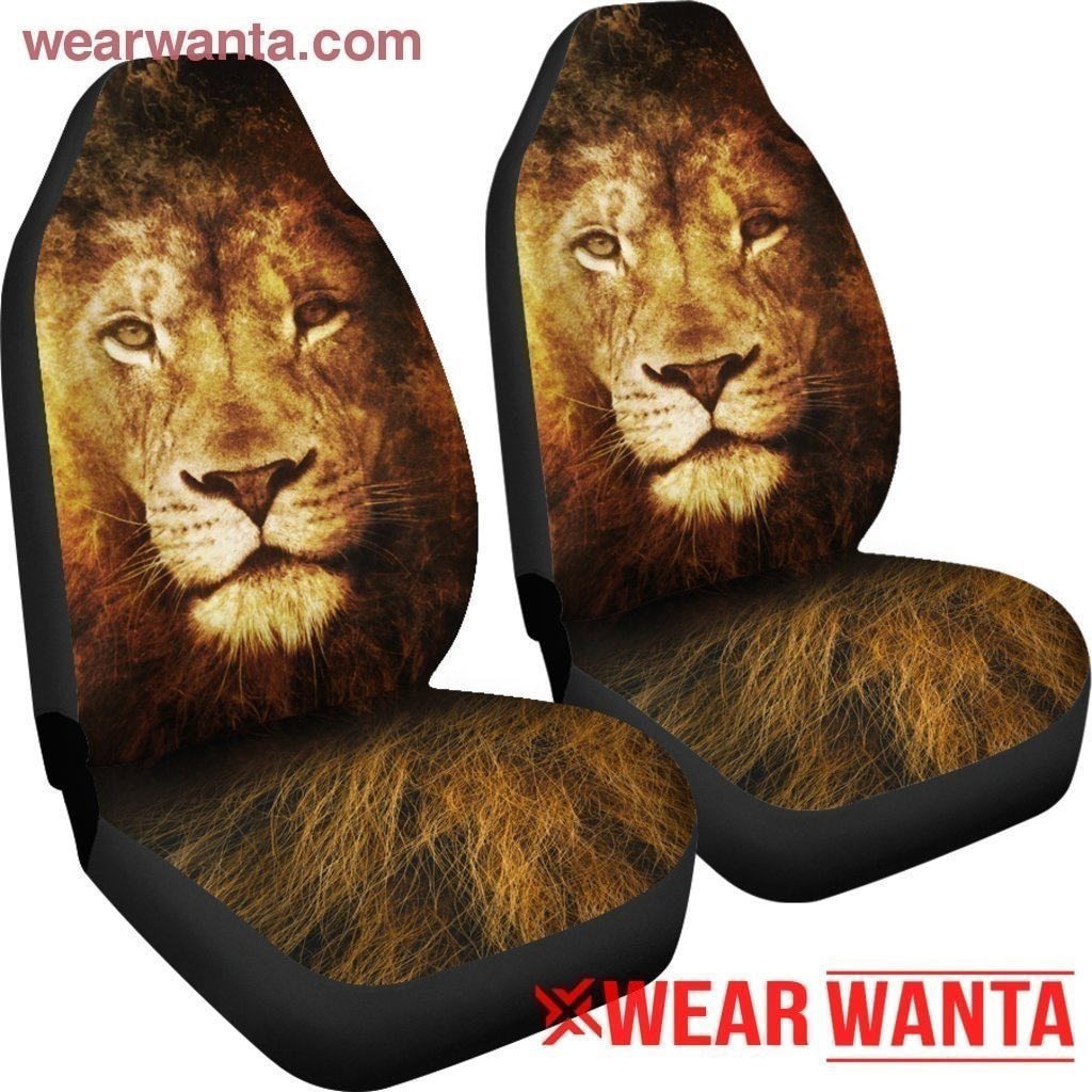 Beautiful Lion Face Car Seat Covers LT03-Gear Wanta