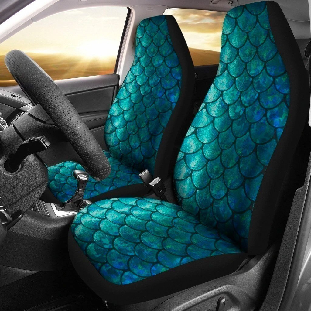 Beautiful Mermaid Car Seat Covers Custom Scales Car Decoration-Gear Wanta