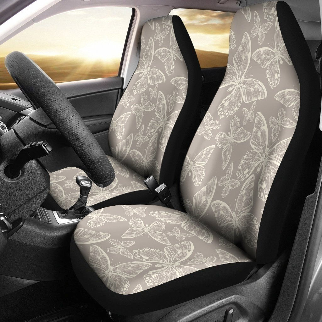 Beautiful White Butterfly Car Seat Covers LT04-Gear Wanta