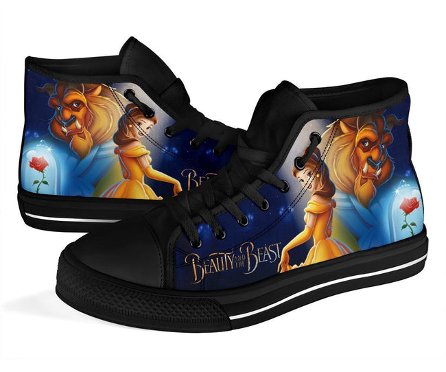 Beauty And The Beast High Top Shoes Gift Idea-Gear Wanta