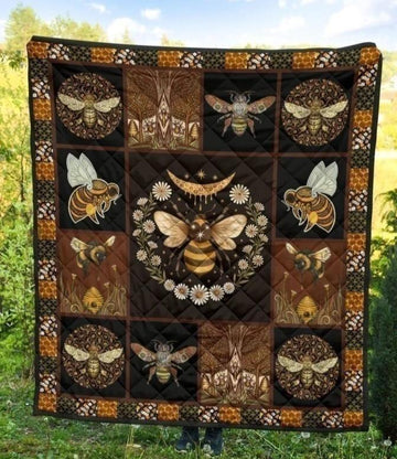 Bee Hippie Quilt Blanket Amazing Gift Idea-Gear Wanta