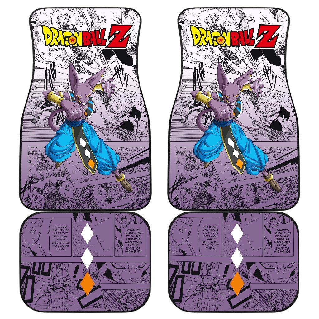 Beerus Characters Dragon Ball Z Car Floor Mats Manga Mixed Anime-Gear Wanta