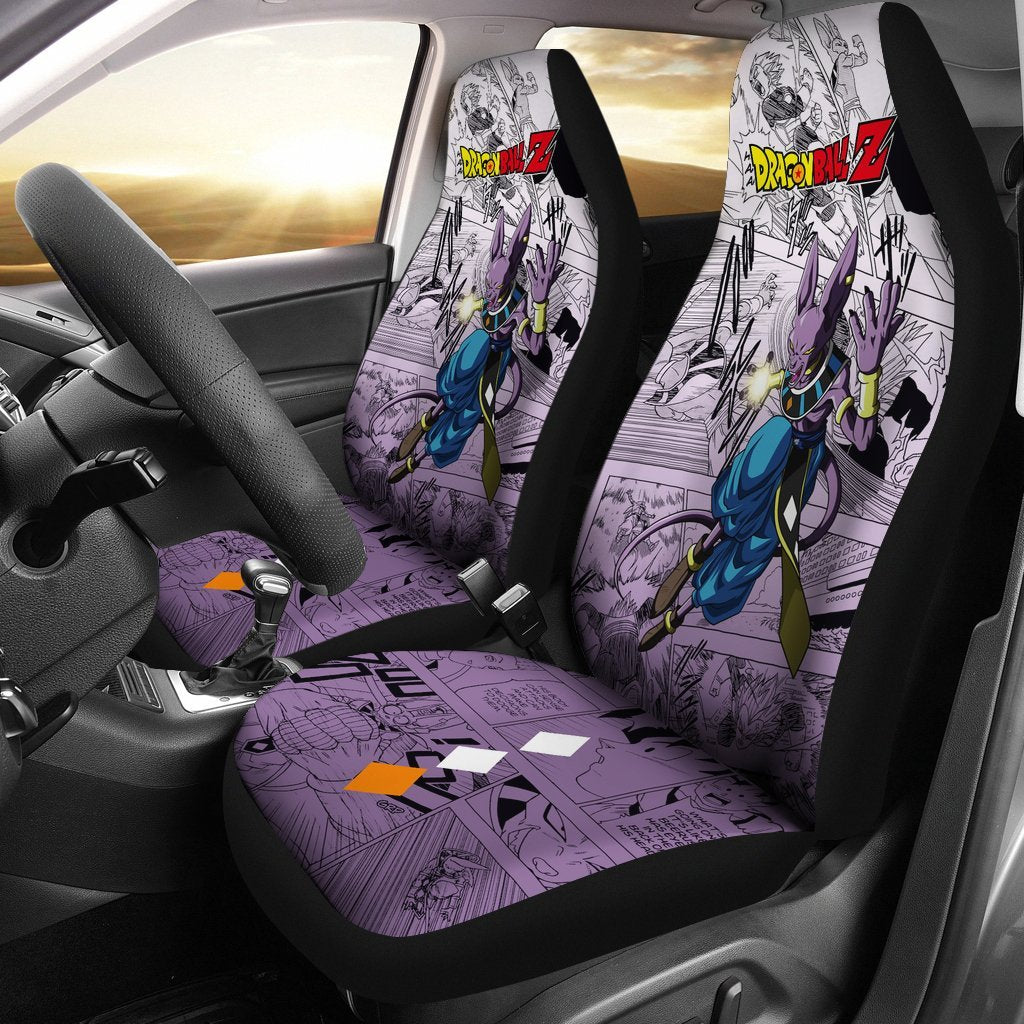 Beerus Dragon Ball Z Car Seat Covers Manga Mixed Anime Cool-Gear Wanta