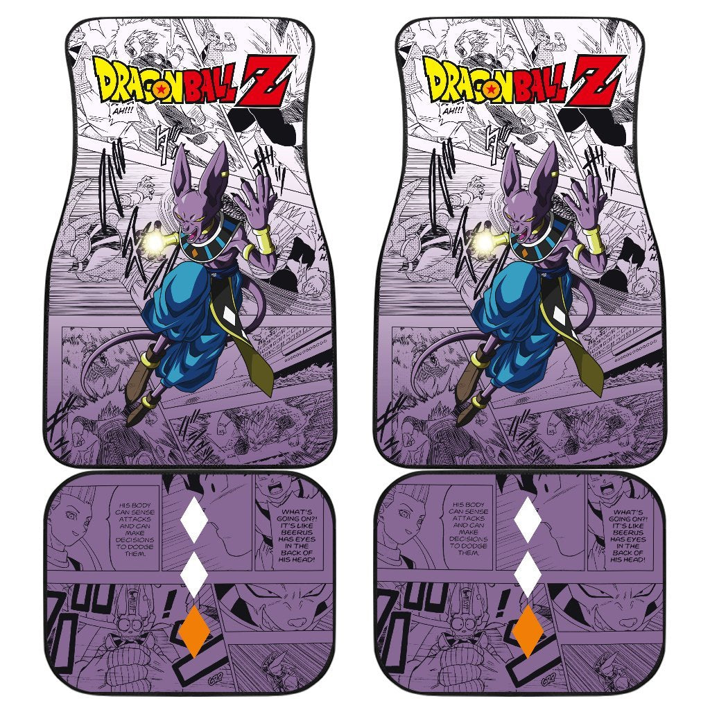 Beerus Dragon Super Hero Ball Z Car Floor Mats Manga Mixed Anime-Gear Wanta