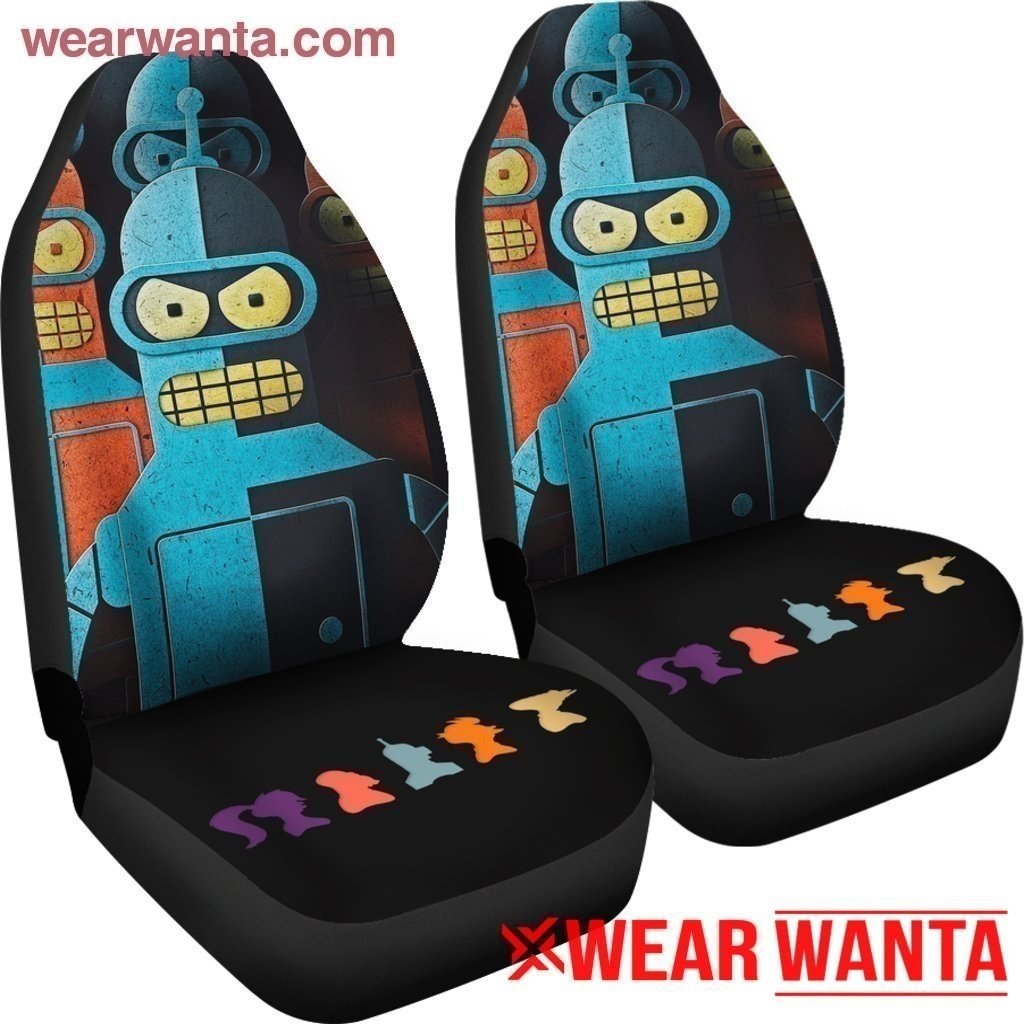 Bender Futurama Metal Car Seat Covers-Gear Wanta