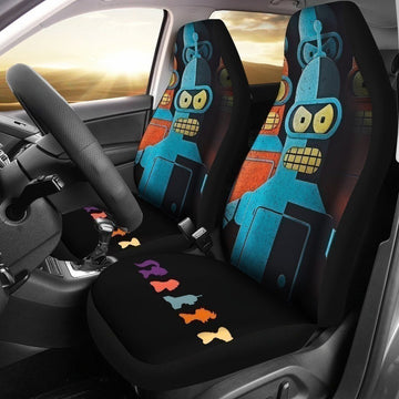 Bender Futurama Metal Car Seat Covers-Gear Wanta