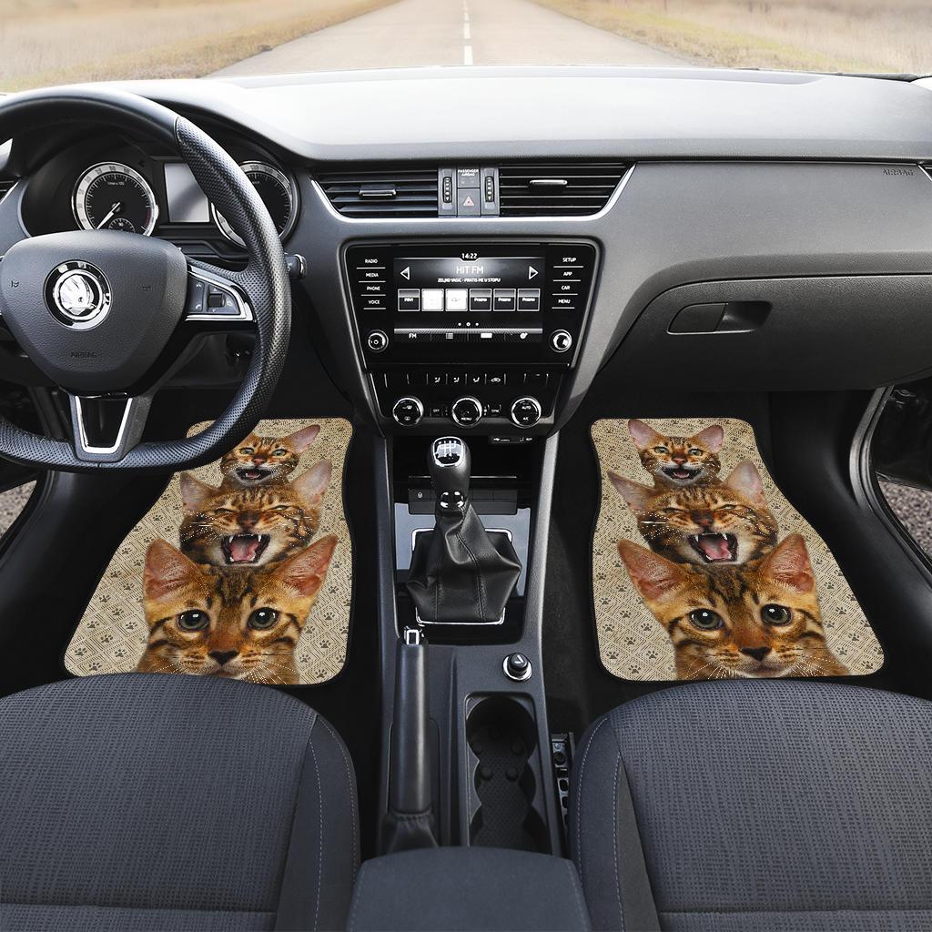 Bengal Cat Car Floor Mats Funny For Bengal Cat Lover-Gear Wanta