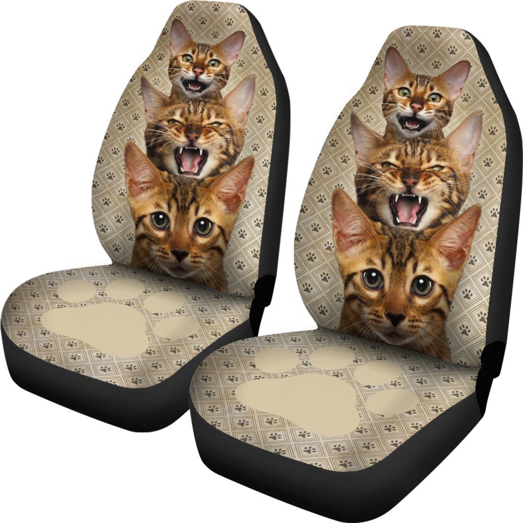 Bengal Cat Car Seat Covers Funny For Cat Lover-Gear Wanta