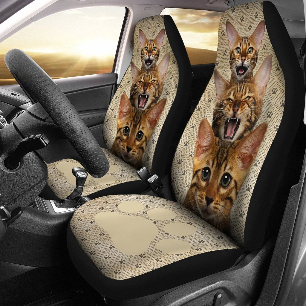 Bengal Cat Car Seat Covers Funny For Cat Lover-Gear Wanta