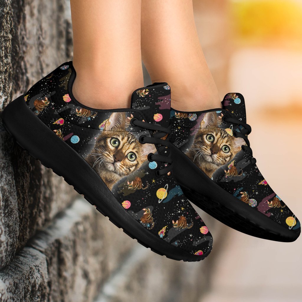 Bengal Cat Sneakers Sporty Shoes Funny For Cat Lover-Gear Wanta