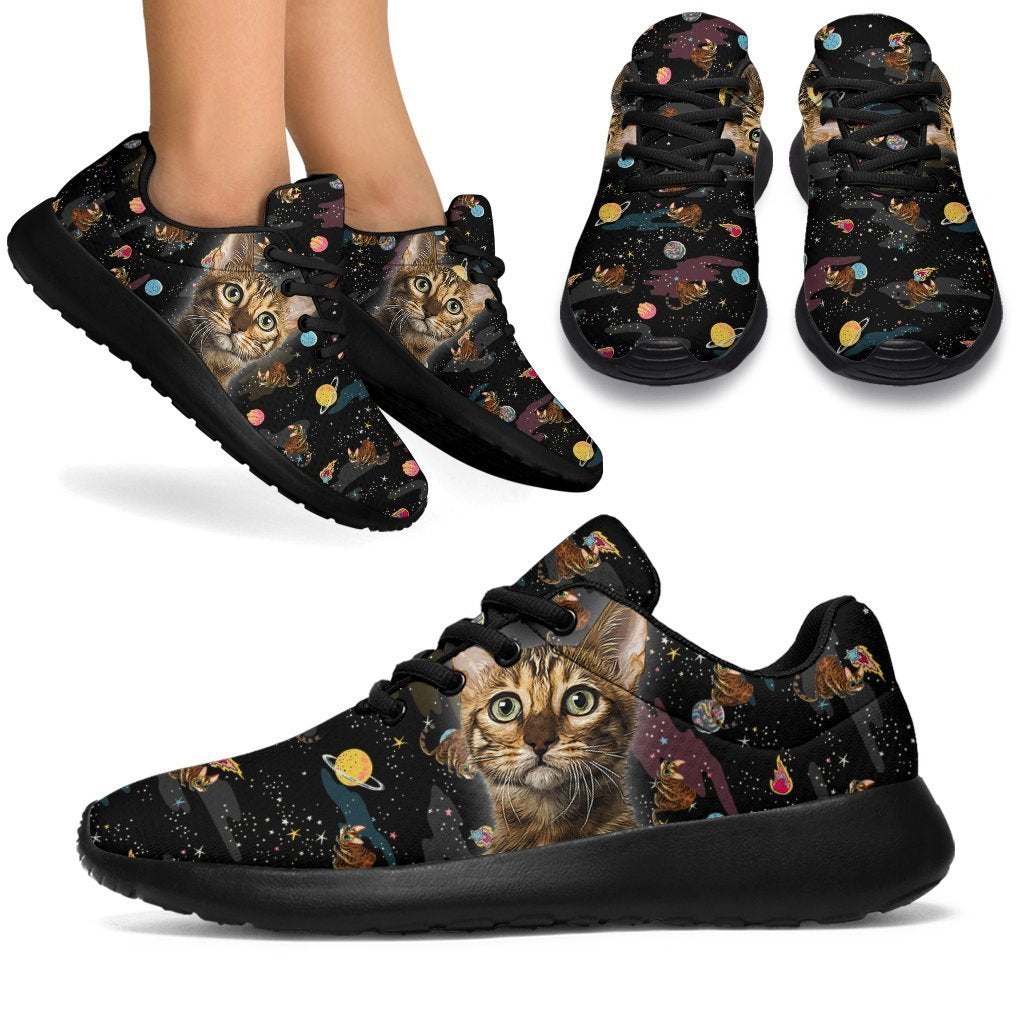 Bengal Cat Sneakers Sporty Shoes Funny For Cat Lover-Gear Wanta