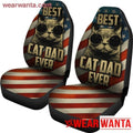 Best Cat Dad Ever Car Seat Covers Gift For Dad MN05-Gear Wanta
