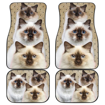 Birman Cat Car Floor Mats Funny For Birman Cat Lovers-Gear Wanta