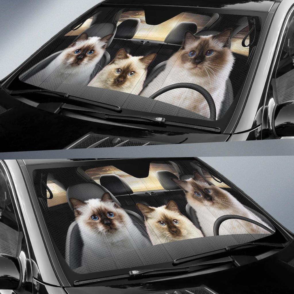 Birman Cat Car Sun Shade Car Sun Visor Funny-Gear Wanta