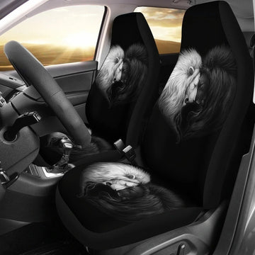 Black And White Lions Love Car Seat Covers NH08-Gear Wanta