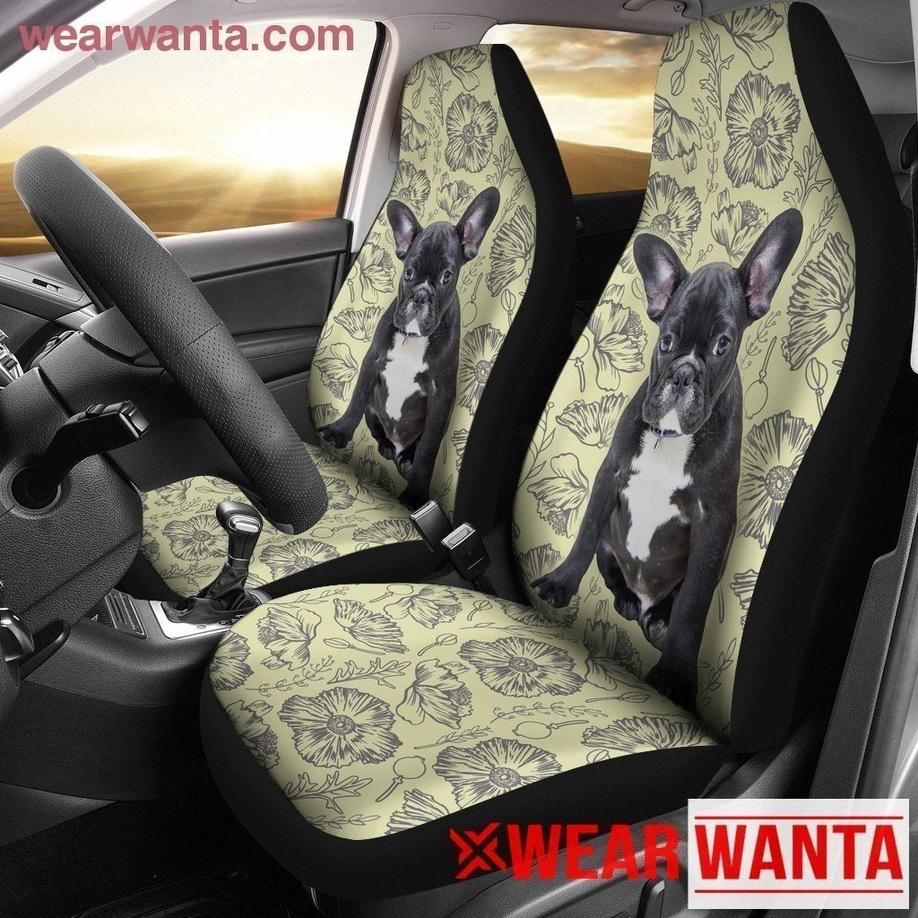 Black French Bulldog Dog Car Seat Covers LT03-Gear Wanta