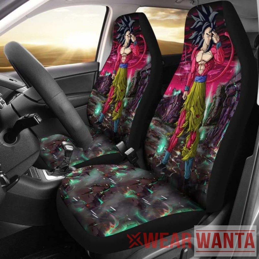 Black Goku Super Saiyan Car Seat Covers For Dragon Ball Custom NH1911-Gear Wanta