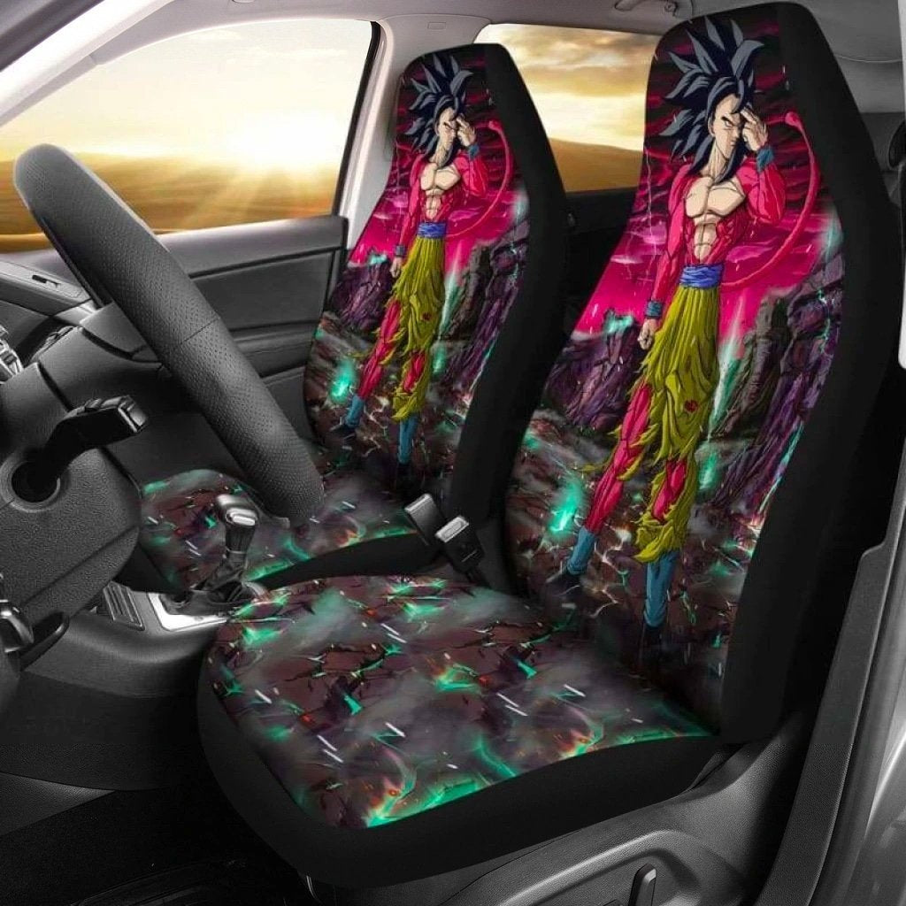 Black Goku Super Saiyan Car Seat Covers For Dragon Ball Custom NH1911-Gear Wanta
