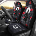 Black Zetsu NRT Akatsuki Members Car Seat Covers Custom Anime Car Accessories-Gear Wanta