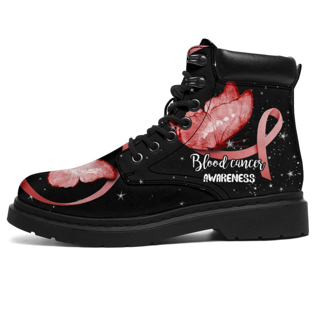 Blood Cancer Awareness Boots Ribbon Butterfly Shoes Gift-Gear Wanta