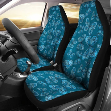 Blue Butterfly Floral Pattern Butterfly Car Seat Covers LT04-Gear Wanta