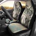 Blue Eye Wolf Car Seat Covers Gift For Wolf Lover-Gear Wanta