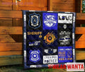 Blue Lives Matter Police Quilt Blanket Gift-Gear Wanta