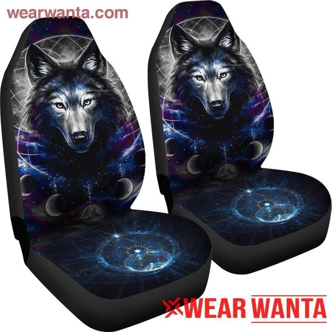 Blue Wolf Car Seat Covers-Gear Wanta