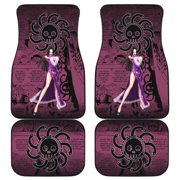 Boa Hancock One Piece Car Floor Mats Manga Mixed Anime Purple-Gear Wanta