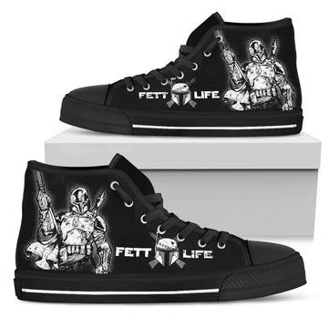 Boba Fett High Top Shoes Custom-Gear Wanta