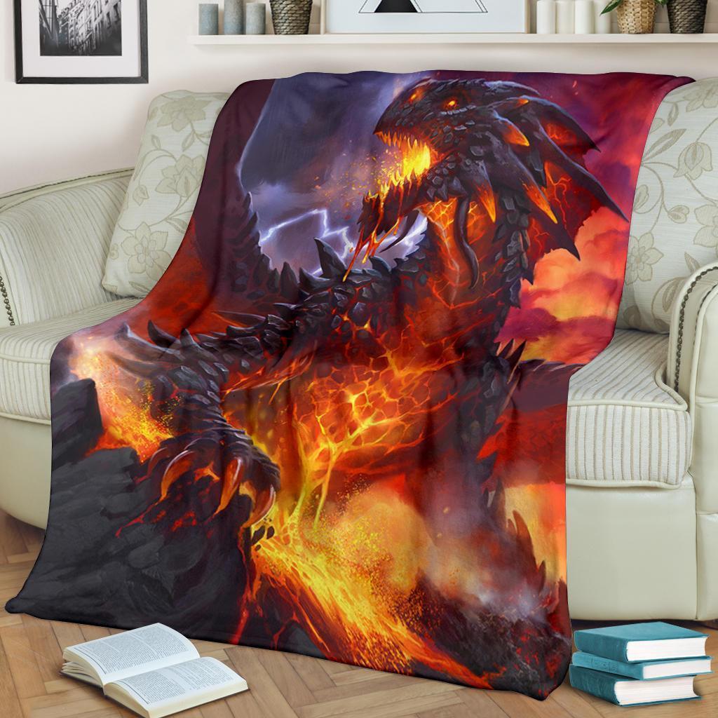 Born of Magma Dragoborne Fleece Blanket Custom Home Decoration-Gear Wanta