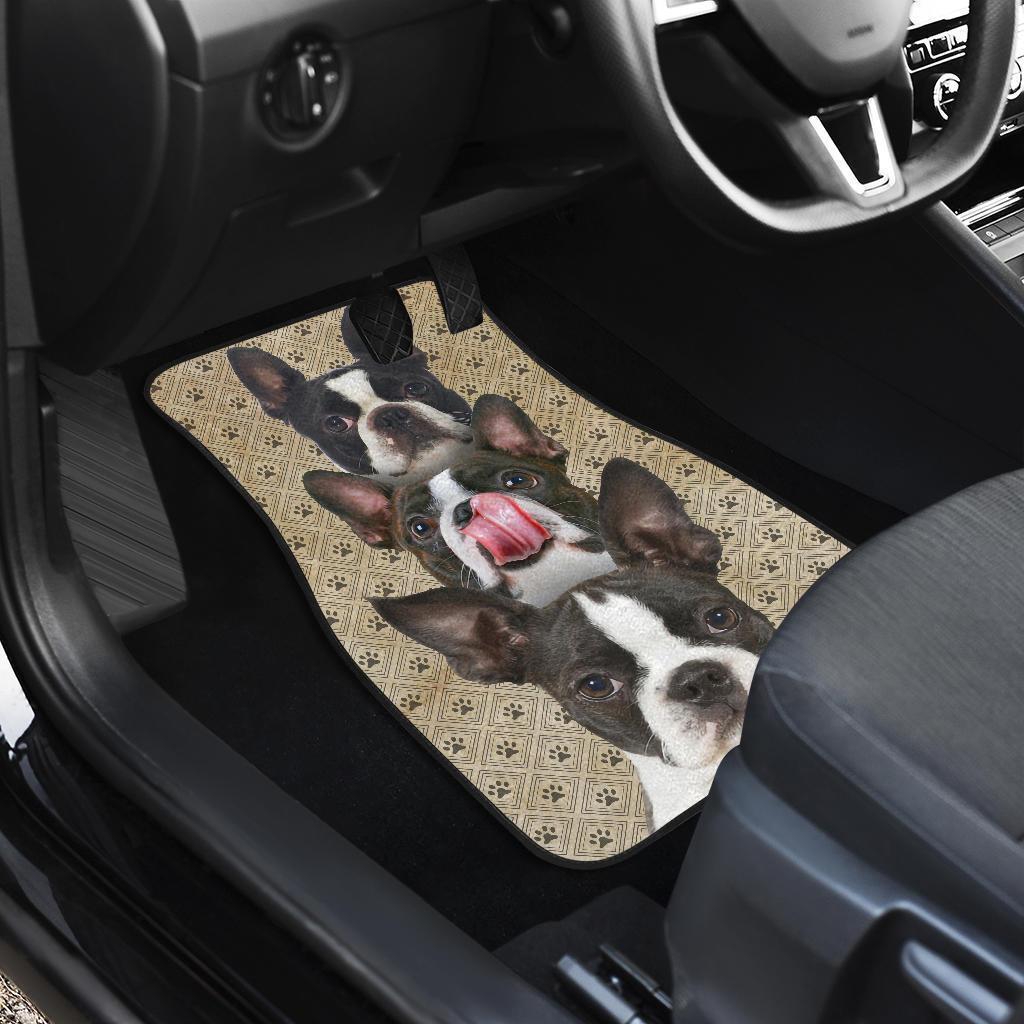 Boston Terrier Car Floor Mats Funny For Boston Dog Lover-Gear Wanta