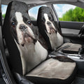 Boston Terrier Car Seat Covers Funny Dog Face-Gear Wanta