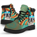 Boston Terrier Dog Boots Shoes Funny Hippie Style-Gear Wanta