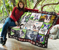 Boston Terrier Dog Quilt Blanket Angels Sometimes Have Paws-Gear Wanta