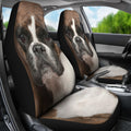 Boxer Dog Car Seat Covers Funny Dog Face-Gear Wanta