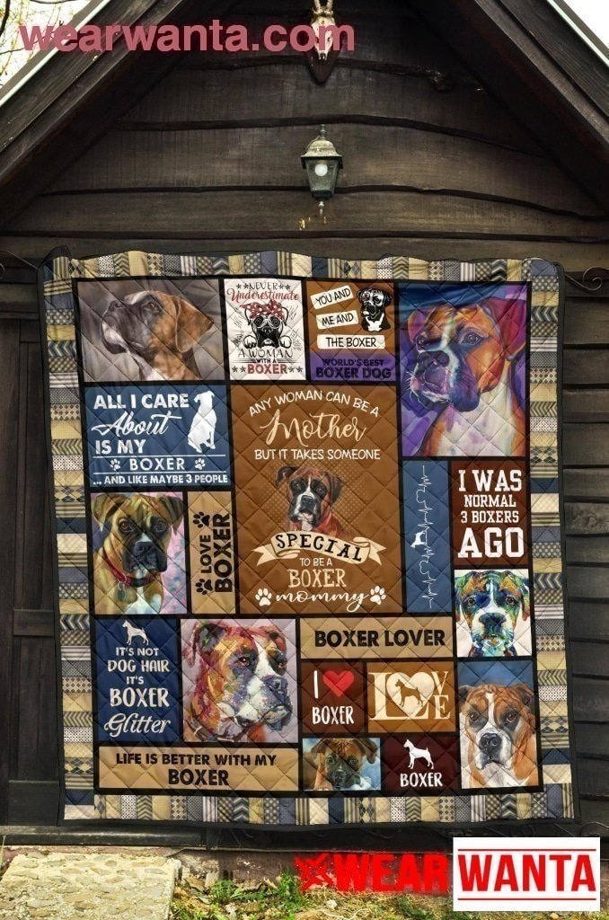 Boxer Mom Blanket Funny Gift For Dog Lover-Gear Wanta