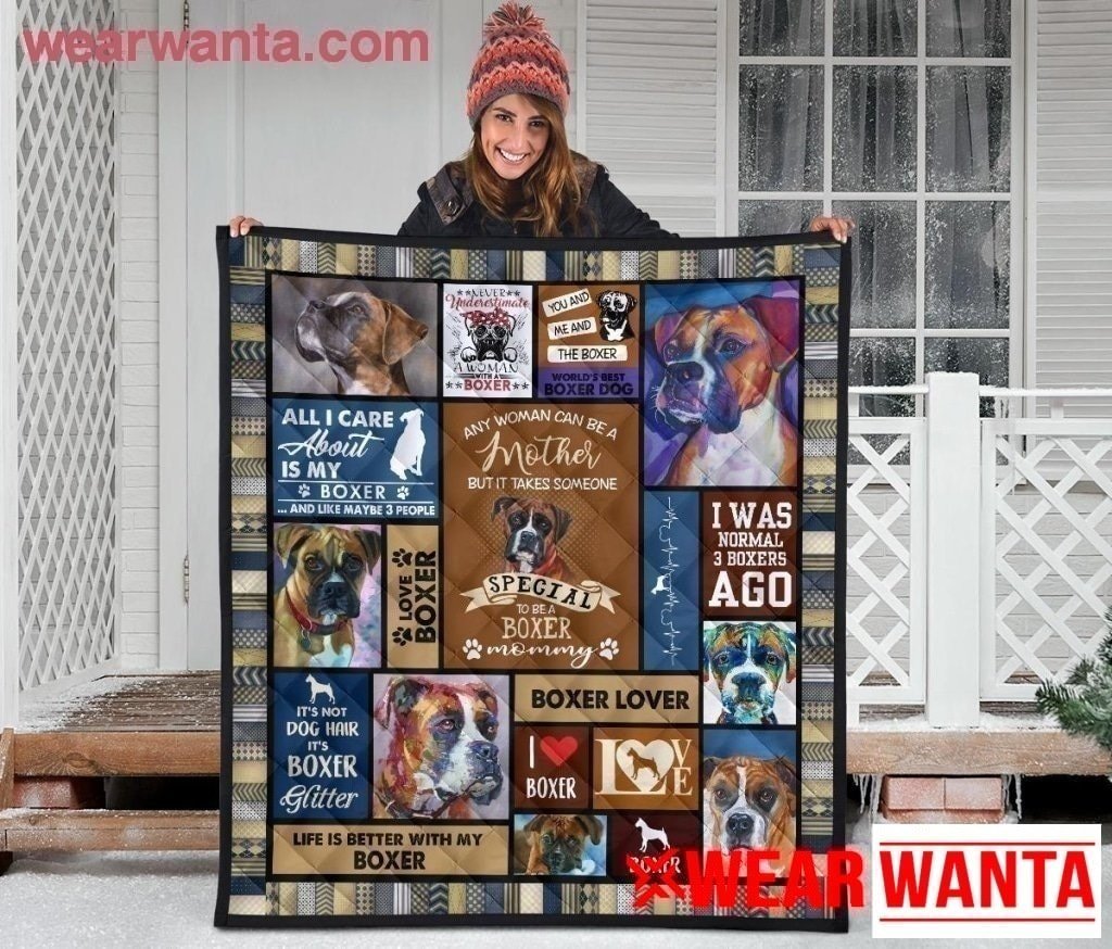 Boxer Mom Blanket Funny Gift For Dog Lover-Gear Wanta