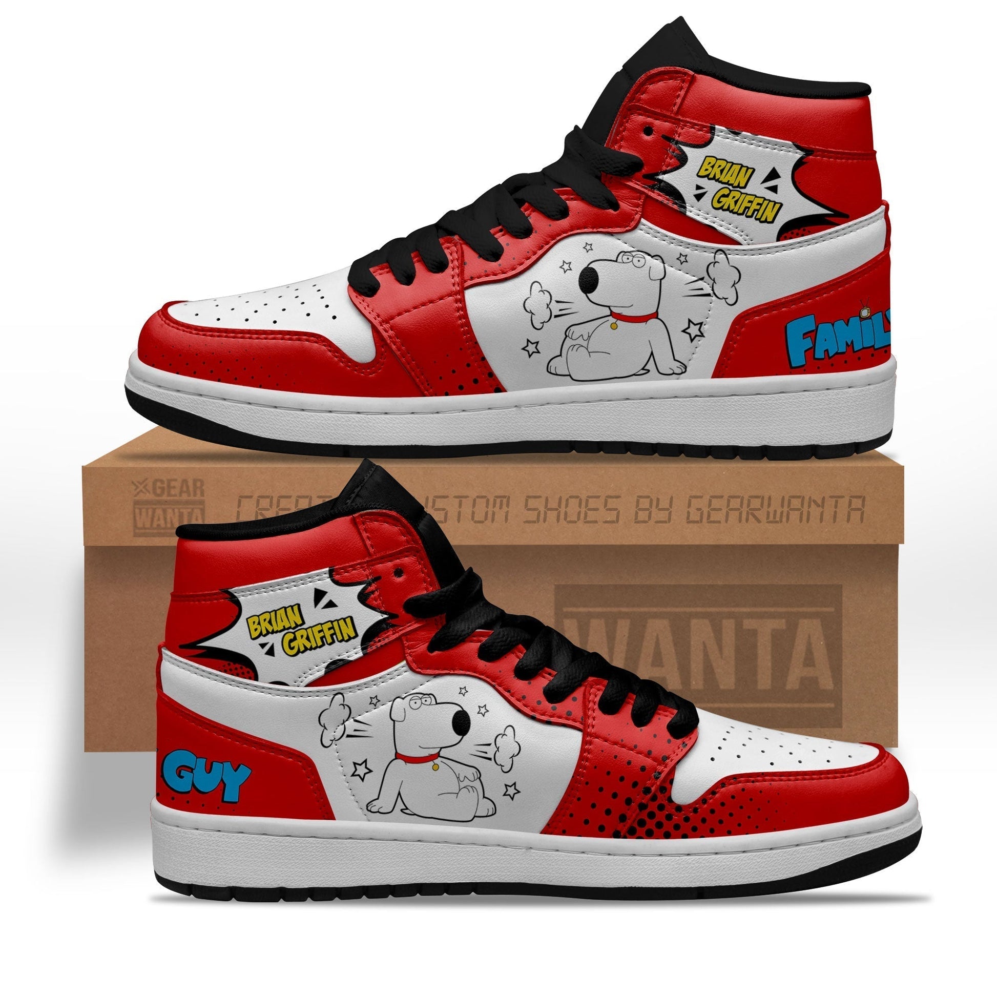 Brian Griffin Sneakers Custom Family Guy Shoes-Gear Wanta
