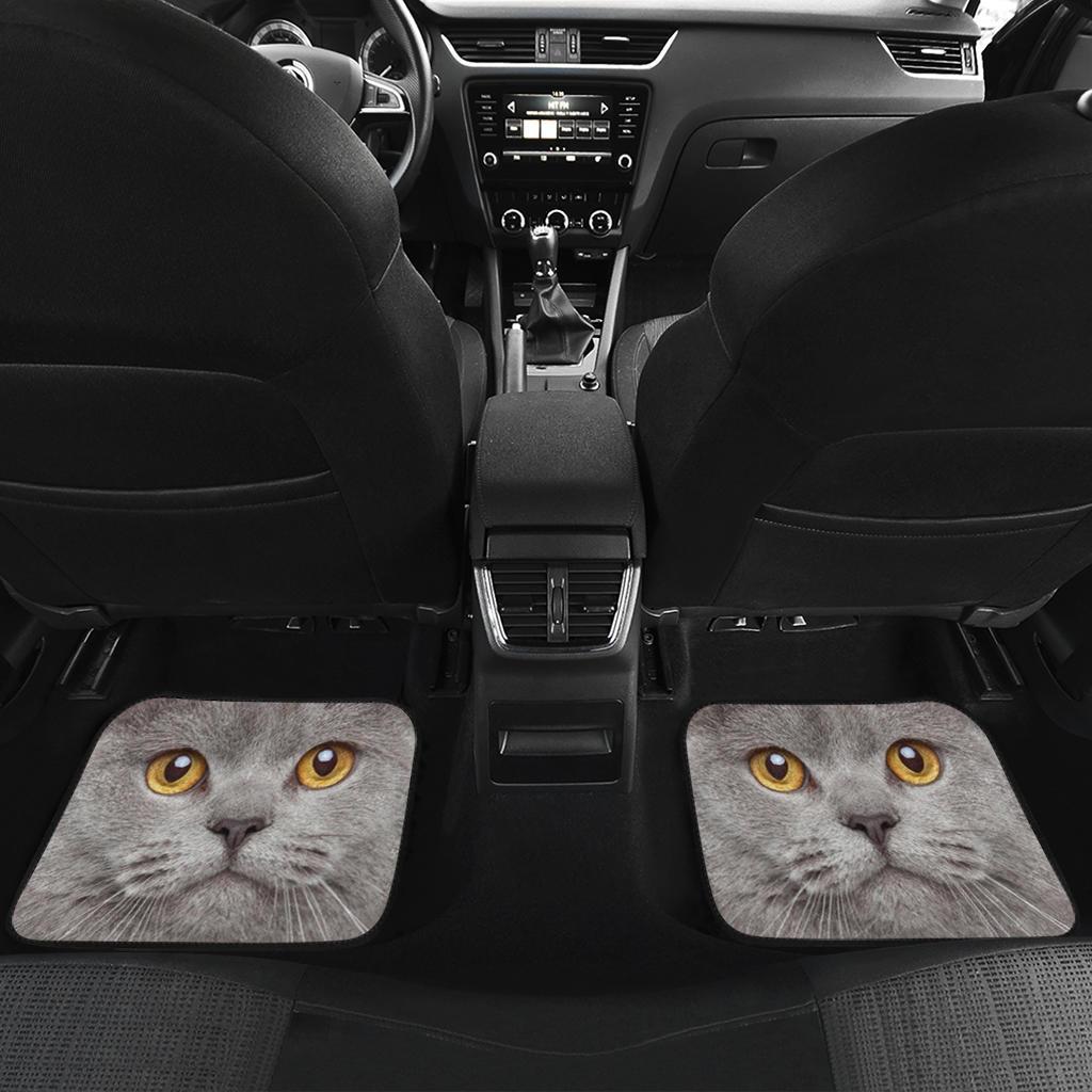 British Shorthair Cat Car Floor Mats Funny Cat Face-Gear Wanta