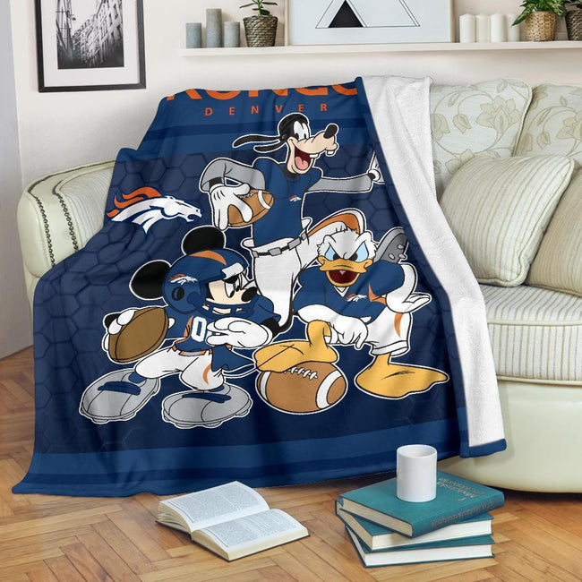 Broncos Team Fleece Blanket Fan Gift-Gear Wanta
