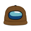 Brown Crewmate Snapback Hat Among Us Gift Idea-Gear Wanta