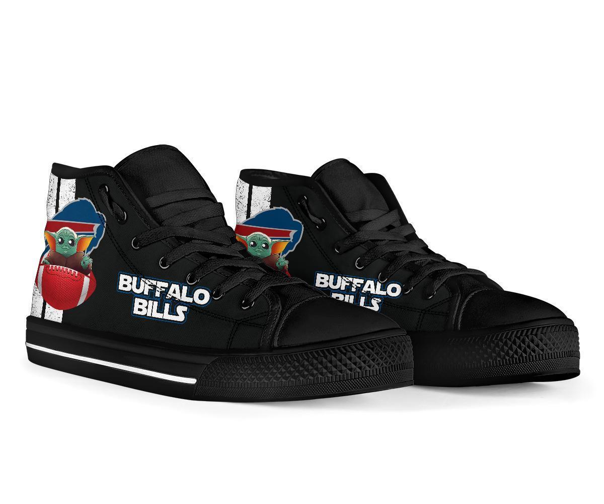 Buffalo Bills Sneakers Baby Yoda High Top Shoes Mixed-Gear Wanta