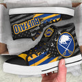 Buffalo Sabres High Top Shoes Custom American Flag Sneakers-Gear Wanta