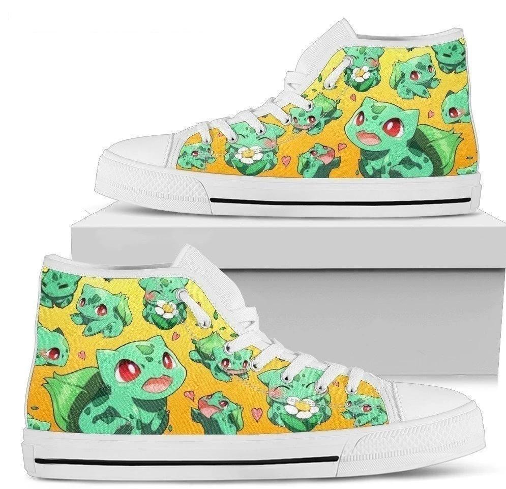 Bulbasaur Shoes High Top For Poke Custom-Gear Wanta