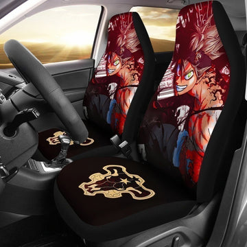 Bull Symbol Asta Black Clover Car Seat Covers Anime Fan NH10-Gear Wanta