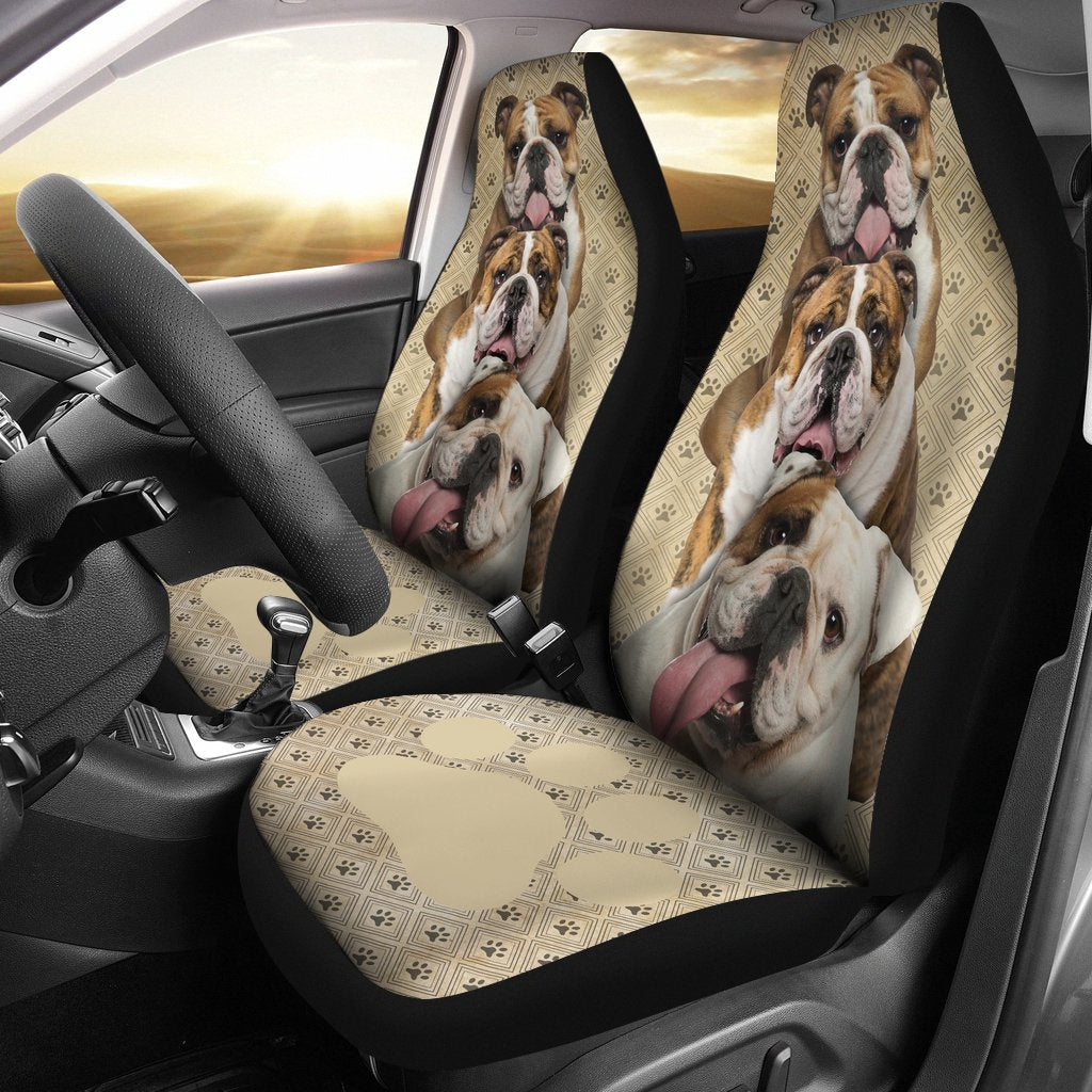 Bulldog Car Seat Cover Funny Dog Car Seat Covers For Car-Gear Wanta
