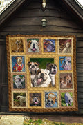 Bulldog Dog Quilt Blanket Amazing-Gear Wanta