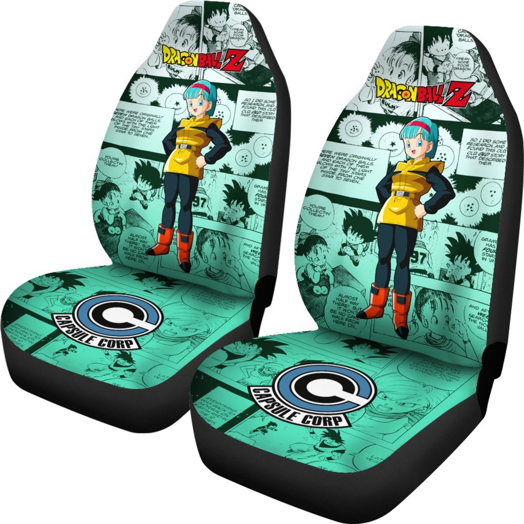 Bulma Characters Dragon Ball Z Car Seat Covers Manga Mixed Anime-Gear Wanta