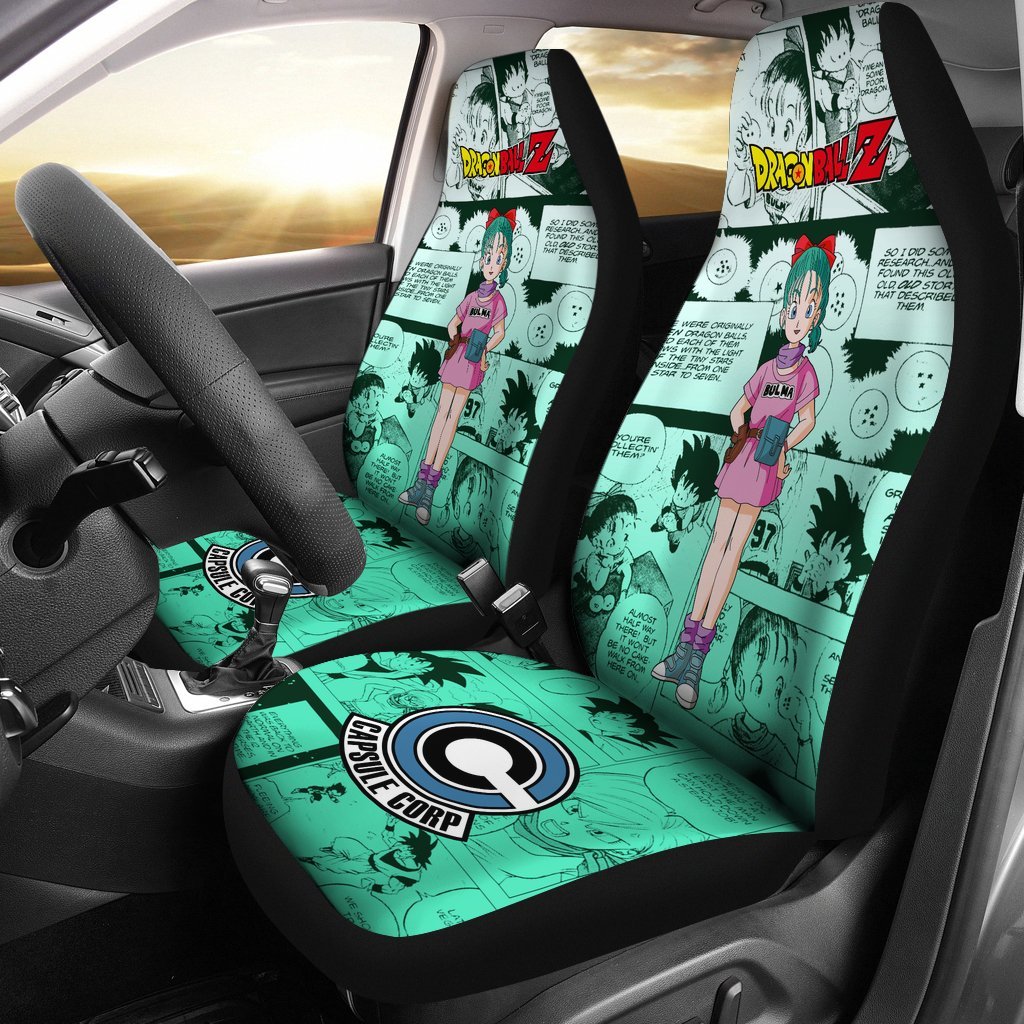 Bulma Dragon Ball Z Car Seat Covers Manga Mixed Anime-Gear Wanta